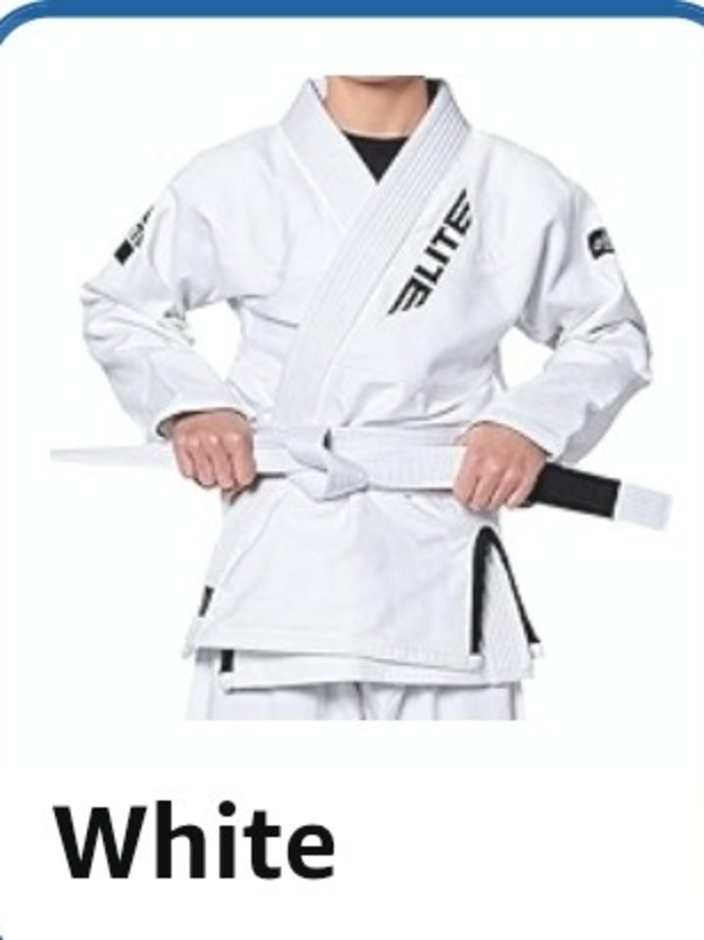 Kids' White Jiu-Jitsu Gi Jacket